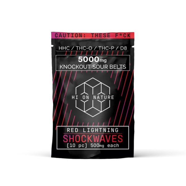 5000mg KNOCKOUT SHOCKWAVES - RED LIGHTNING